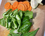 夏野菜の揚げ浸し♪作り方1写真