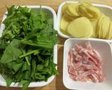 じゃがいもとほうれん草のクリームグラタン作り方1写真