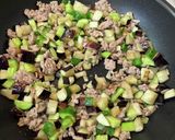 スタミナ！ひき肉と夏野菜の汁なしそうめん作り方4写真