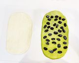 抹茶黒豆マーブル食パン作り方9写真