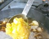 梅干しが主役・キノコと鶏だんごの気楽な鍋作り方6写真