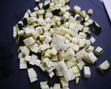簡単！なすとベーコンのカレーチーズスープ作り方1写真