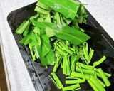 空芯菜のアンチョビ炒め作り方3写真