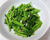 空芯菜のアンチョビ炒め作り方8写真