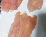 ☆ささみの明太子巻きの焼き鳥☆作り方1写真
