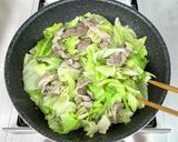 豚こまキャベツと大葉のごま味噌炒め作り方4写真