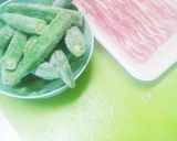スパイシーオクラ豚バラ巻き★夏のお弁当作り方1写真