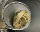 富田うどんdeカルボナーラ風作り方3写真