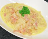 富田うどんdeカルボナーラ風作り方5写真