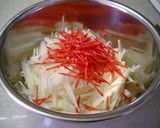 やさしいお酢で☆ゆず風味のなます作り方1写真