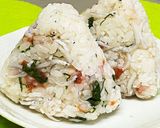 しらす☆梅干し☆大葉のおにぎり作り方2写真