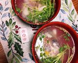 シンプルな基本の味(^q^)真鯛✨の潮汁作り方11写真