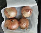 玉ねぎとカマンベール牛肉の包み焼き作り方1写真
