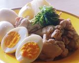 鶏手羽元と丸ごと玉ねぎ★卵入り★鶏モモ肉作り方6写真