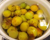 庭の梅でジャム作り方1写真