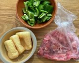 油揚げ入り！豚こまピーマンの甘辛炒め作り方1写真