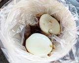 麺つゆ半熟卵＆固茹卵のダブルたまごサンド作り方3写真