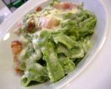 ほうれん草の手打ちパスタ　クリームソース作り方8写真
