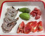 エビアボカドとトマトの明太バター醤油作り方3写真