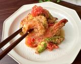 エビアボカドとトマトの明太バター醤油作り方10写真