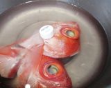 基本の煮魚 金目鯛の兜煮&アラ汁作り方2写真