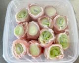 豚バラねぎ巻き(梅肉乗せ)作り方6写真