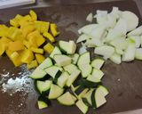 夏野菜のスープ/七尾給食作り方1写真