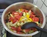 夏野菜のスープ/七尾給食作り方5写真