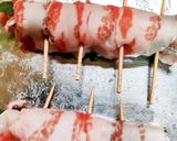 揚げない！梅シソ巻き♪パン粉、小麦粉無し作り方5写真