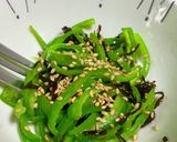 ピーマンと塩昆布のナムル風♪作り方3写真