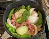 牛肉と万願寺唐辛子の梅肉煮作り方5写真