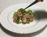 生ハムとズッキーニの冷製パスタ作り方41写真