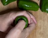 簡単　我が家のピーマン肉詰め作り方1写真