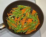 甘辛ごま味♪モロッコインゲンと人参のきんぴら作り方3写真