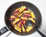 揚げさつまいもの蜜がらめ作り方5写真