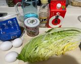 白菜ともずくの中華煮作り方1写真
