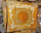 目玉焼きチーズトースト作り方3写真