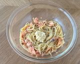 レンジde鮭クリームパスタ作り方5写真