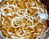 きのこと山菜水煮のあんかけうどん作り方7写真