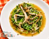 爆速🌱豆苗としめじ🍄🟫喫茶店コンソメソテー和製洋食作り方4写真