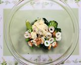 今夜の夕飯！ブロッコリー竹輪の和え物副菜作り方4写真