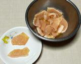 鶏むね肉とチンゲン菜の中華あん(うま煮)作り方1写真