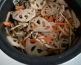残りで完成「ひじきと根菜の炊き込みご飯」作り方3写真