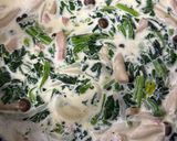 ほうれん草とベーコンのクリームパスタ作り方5写真