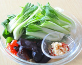 青梗菜とキクラゲのオイスターソース炒め♪作り方1写真