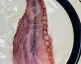 柔らか真たこのお刺身　ボイル作り方1写真
