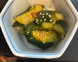 たたききゅうりの大葉胡麻醤油和え作り方6写真