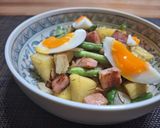 ベーコンじゃがいもインゲンのホットサラダ作り方6写真