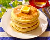 餅でもっちり☆お餅パンケーキ作り方4写真