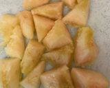 朝食に♪飛騨桃のヨーグルト和え作り方1写真